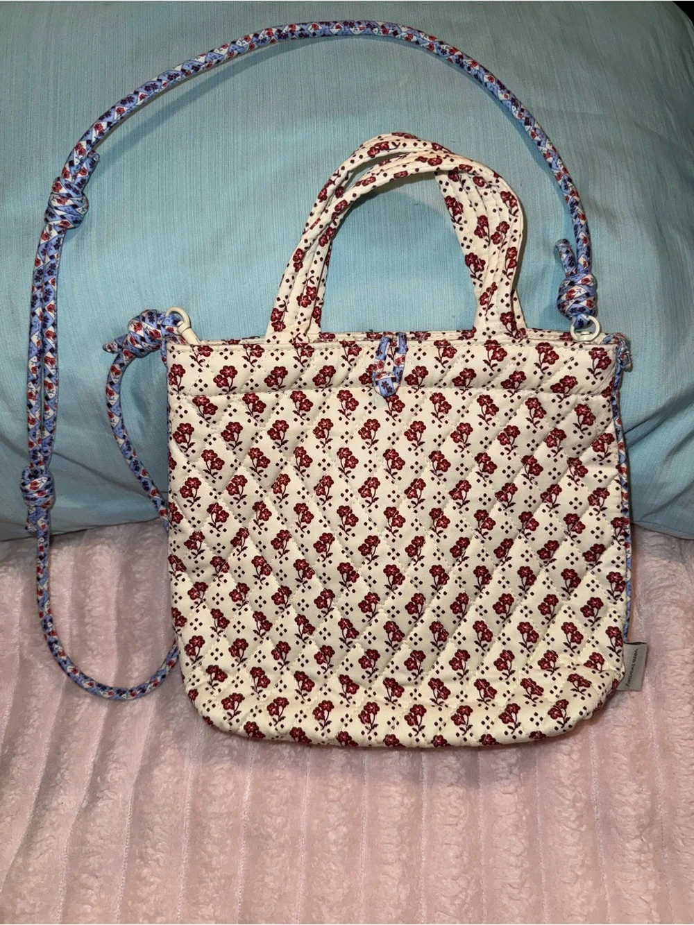 Vera Bradley Mini Original Tote Bag in the floral Rachel Ditsy pattern NWOT
